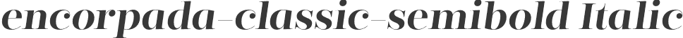 encorpada-classic-semibold Italic