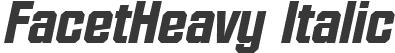 FacetHeavy Italic