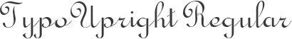TypoUpright Regular