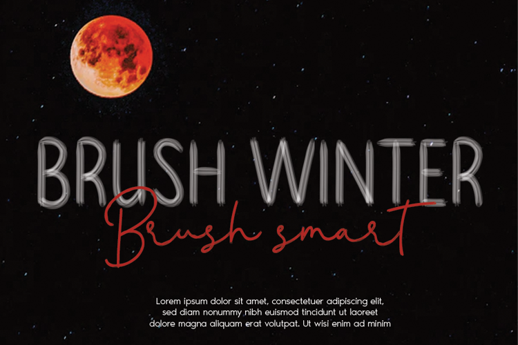 BRUSH WINTER Font