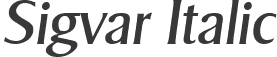 Sigvar Italic