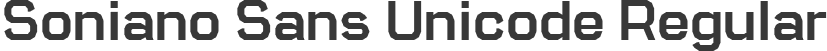 Soniano Sans Unicode Regular