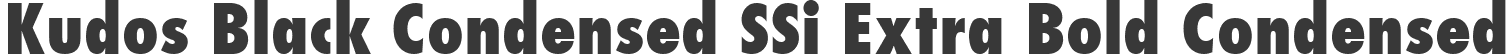 Kudos Black Condensed SSi Extra Bold Condensed