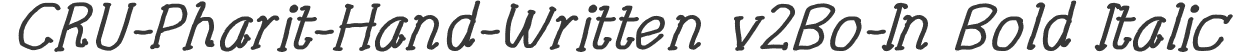 CRU-Pharit-Hand-Written v2Bo-In Bold Italic