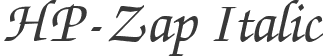 HP-Zap Italic