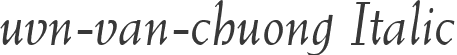 uvn-van-chuong Italic