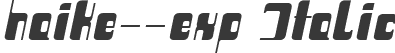 haike--exp Italic