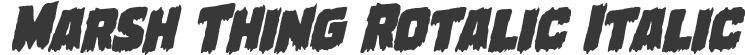 Marsh Thing Rotalic Italic