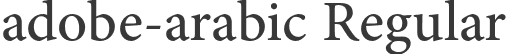 adobe-arabic Regular