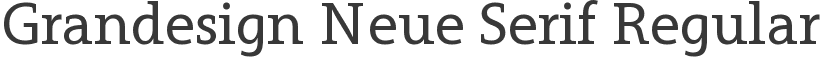 Grandesign Neue Serif Regular