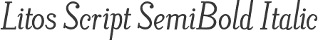 Litos Script SemiBold Italic