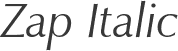 Zap Italic