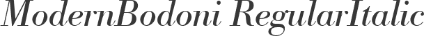 ModernBodoni RegularItalic