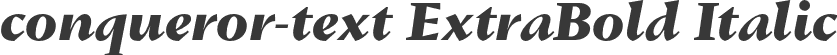 conqueror-text ExtraBold Italic
