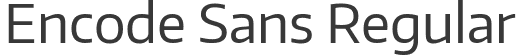 Encode Sans Regular