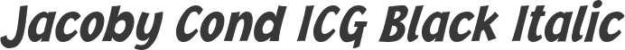 Jacoby Cond ICG Black Italic