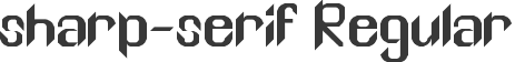 sharp-serif Regular