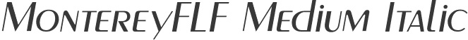 MontereyFLF Medium Italic