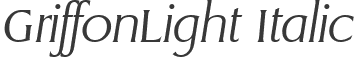 GriffonLight Italic