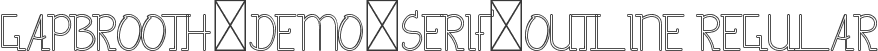 gapbrooth-demo-serif-outline Regular