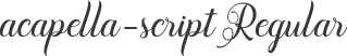 acapella-script Regular