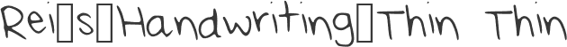 Rei_s_Handwriting_Thin Thin