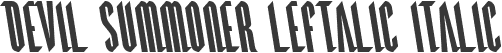 Devil Summoner Leftalic Italic