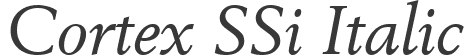 Cortex SSi Italic