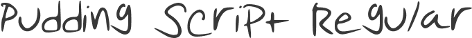 Pudding Script Regular