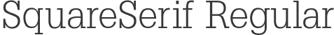 SquareSerif Regular