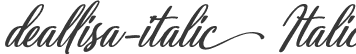 deallisa-italic Italic