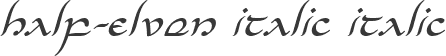 Half-Elven Italic Italic