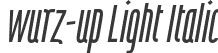 wurz-up Light Italic