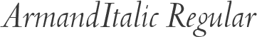 ArmandItalic Regular