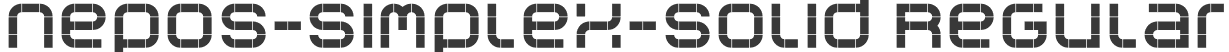 nepos-simplex-solid Regular