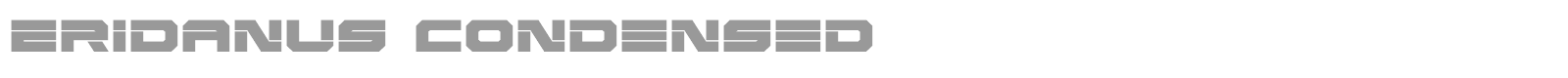 Eridanus Extra-Condensed Italic font preview