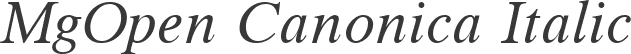 MgOpen Canonica Italic