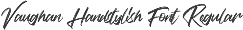Vaughan Handstylish Font Regular