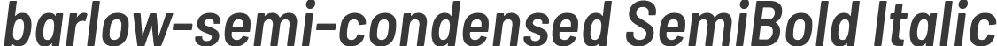 barlow-semi-condensed SemiBold Italic