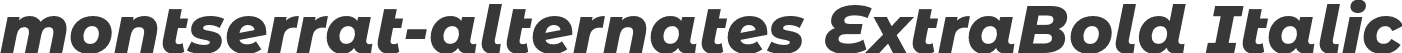 montserrat-alternates ExtraBold Italic