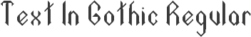 Text In Gothic Regular