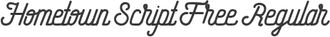 Hometown Script Free Regular