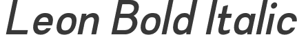 Leon Bold Italic