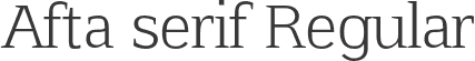 Afta serif Regular