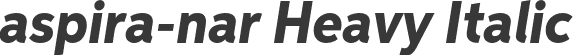 aspira-nar Heavy Italic