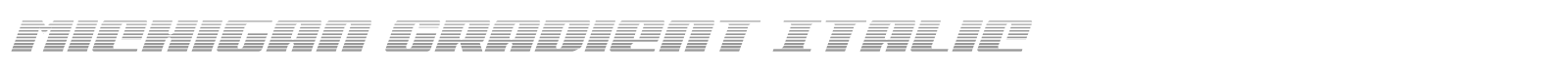 Michigan Super-Italic font preview