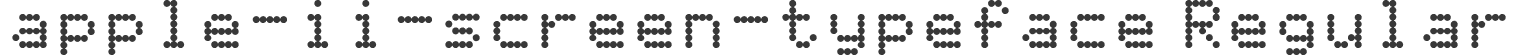 apple-ii-screen-typeface Regular