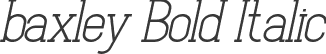 baxley Bold Italic