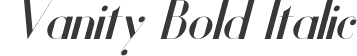 Vanity Bold Italic