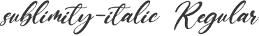 sublimity-italic Regular